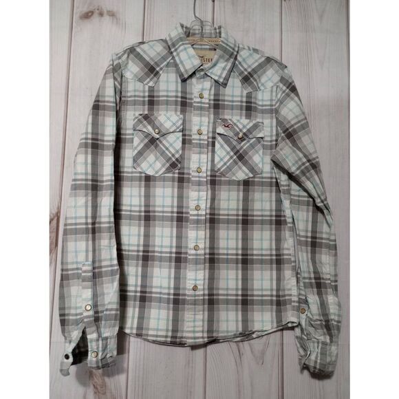 Hollister Shirt Men's Small Snap Closure Western Rodeo - Picture 1 of 7